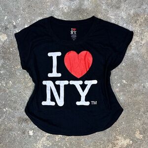 Black Wide Neck I❤️NY Tee